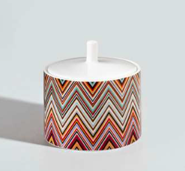 Missoni Home sugar bowl, from the Zig Zag Jarris collection 148/156