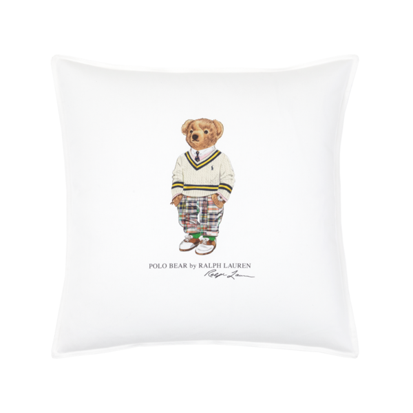 PrepBear decorative pillow by Ralph Lauren Home, from the Polo Bear collection