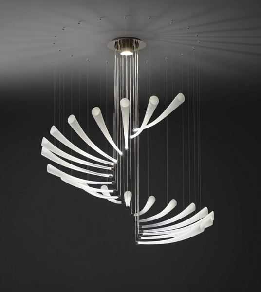 Pulsa Spiral chandelier by Italamp