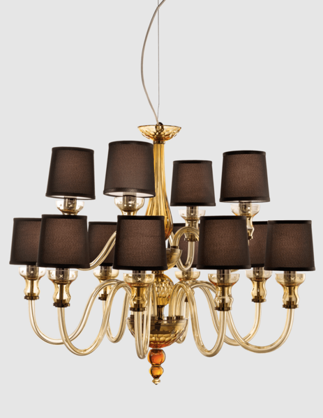 Quarzo chandelier 725/8+4 by Italamp