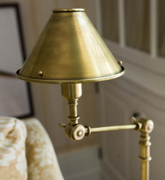 Ralph lauren brass floor hot sale lamp