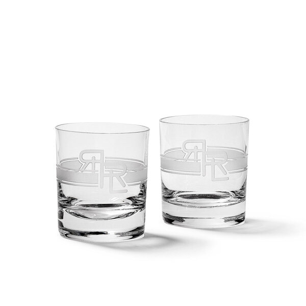 Ralph Lauren Home Garrett Crystal Set of Two Glasses