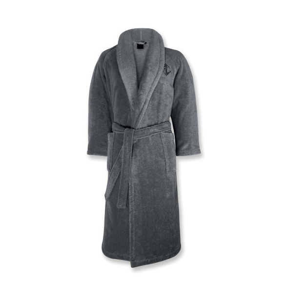 Ralph Lauren Home bathrobe, from the Langdon collection (Charcoal)