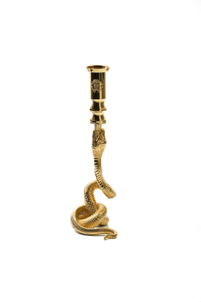 Roberto Cavalli Home Python Candleholder (Gold)