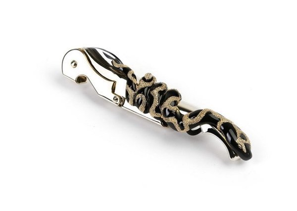 Roberto Cavalli Home Snake Wine Corkscrew (Black)