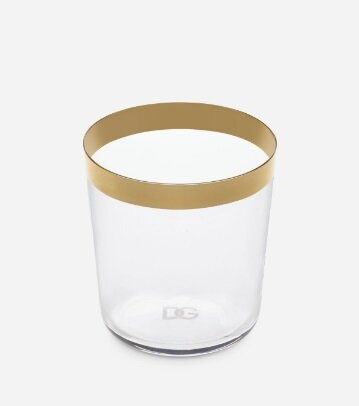 Set of 2 Dolce & Gabbana drinking glasses, DG Logo 