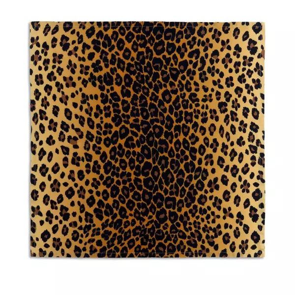 Set of four L'Objet napkins, from the Leopard collection