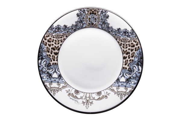 Set of six Roberto Cavalli Home dessert plates, from the Palazzo Pitti collection 