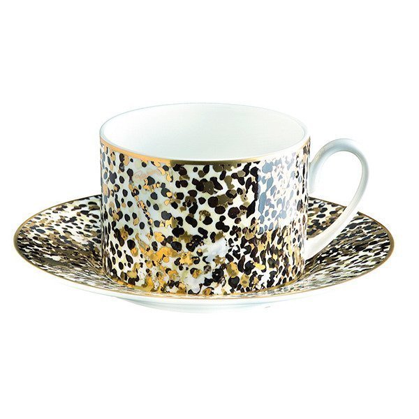 Set of six Roberto Cavalli Home tea cups, from the Camouflage collection