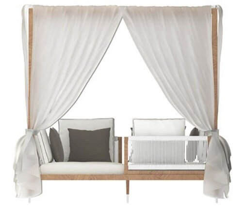 Smania Amalfi garden canopy bed