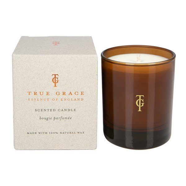 True Grace Smoked Plum scented candle, from the Burlington collection 
