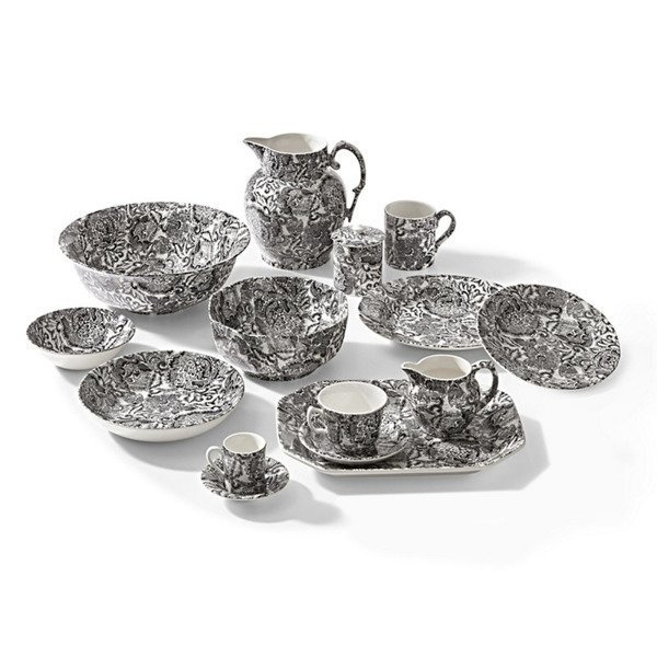 Ralph Lauren Home x Burleigh Faded Peony (Black) Creamer