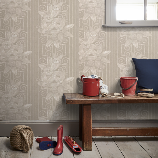 Tapeta Fleur Moderne-Bronze Ralph Lauren Home, z kolekcji Penthouse