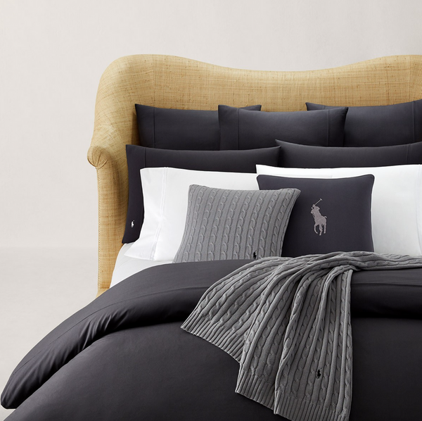 Poszewka na kołdrę Ralph Lauren Home, z kolekcji Player (Charcoal)