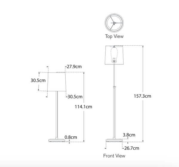Bryant Wrapped floor lamp designed by Thomas O'Brien by Visual Comfort