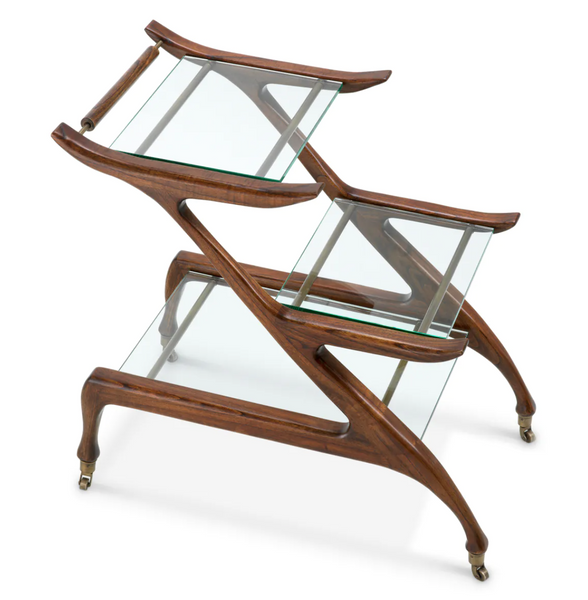 Manzo Double serving trolley from Eichholtz