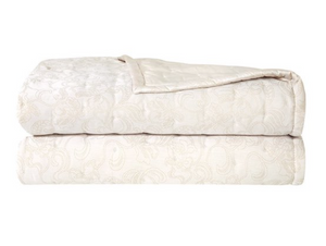 Yves Delorme comforter cover, from the Belami (Ivoire) collection