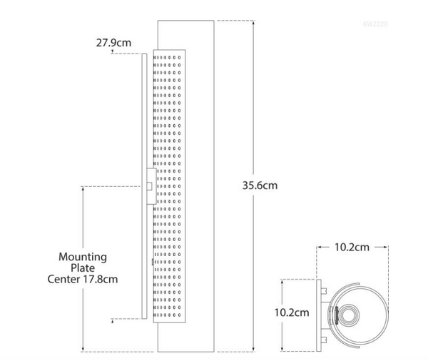 Kinkiet Precision Cylinder projektu Kelly Wearstler marki Visual Comfort