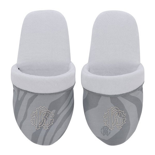 Roberto Cavalli Home Macro Zebrage Slippers (Bianco/Pearl)