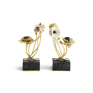 Set of two candle holders by Michael Aram, from the Anemone collection 