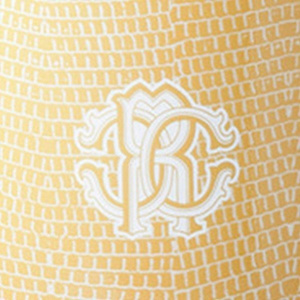 Set of six Roberto Cavalli Home soup plates, from the Lizzard (Gold) collection