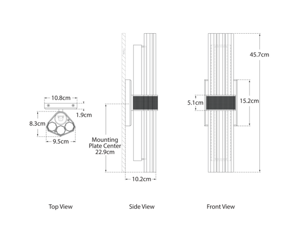 Kinkiet Fascio 18" projektu Lauren Rottet marki Visual Comfort