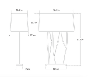 Lampa stołowa Aspen projektu Ian K. Fowler marki Visual Comfort