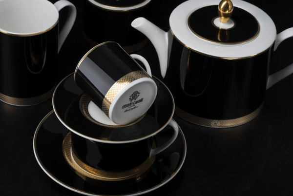 Kubek Roberto Cavalli Home, z kolekcji Python Black
