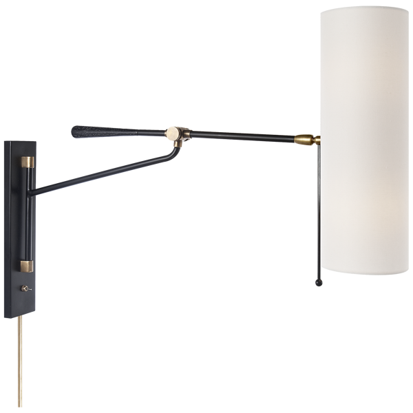 Aerin Frankfort Articulating wall lamp by Visual Comfort