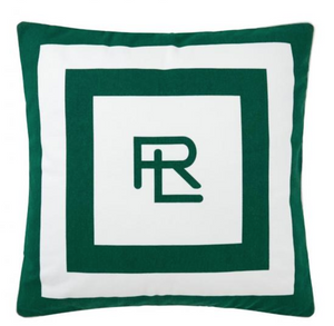Ralph Lauren Home's Holton Green White decorative cushion 