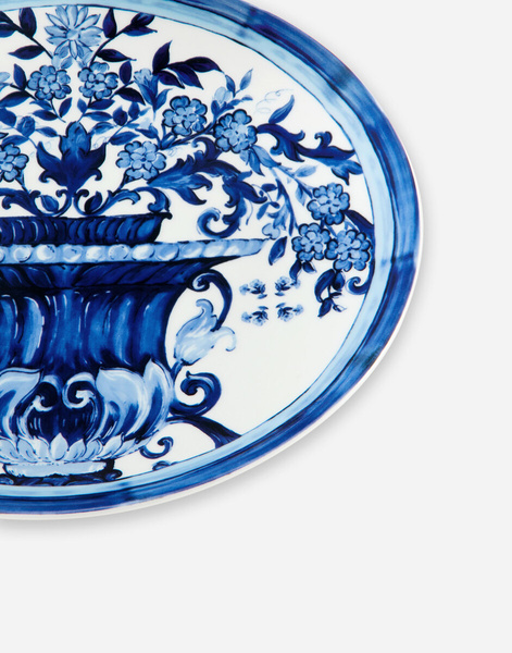Set of two Dolce&Gabbana dinner plates, Blu Mediterraneo