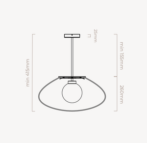 Petra pendant lamp by CTO Lighting