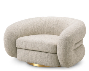 Cosenza swivel armchair by Eichholtz