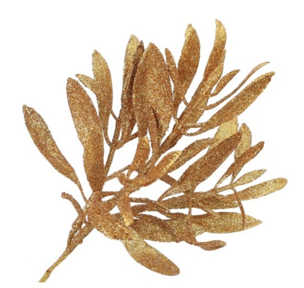 Christmas decoration - brocade olive branch