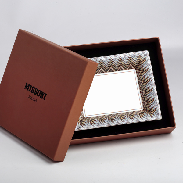 Missoni Home rectangular tray, from the Zig Zag Jarris 148 collection