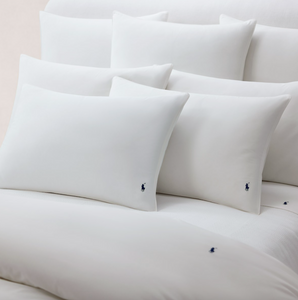 Set of two Ralph Lauren Home pillowcases, from the Player (White) collection