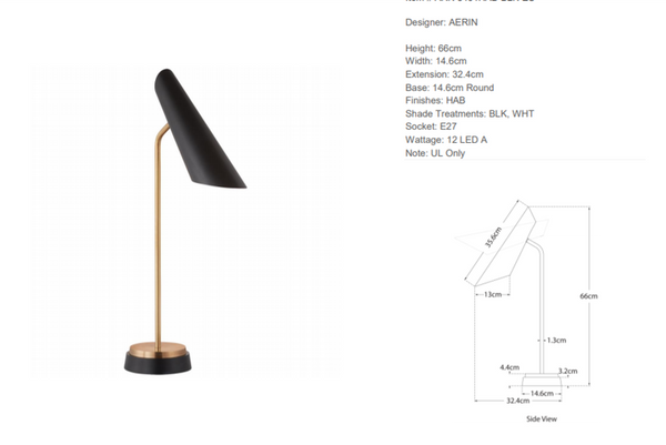 Aerin Franca Single Table Lamp