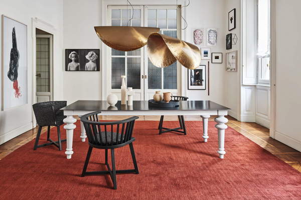 Brass 96 pendant lamp in gold by Gervasoni 1882