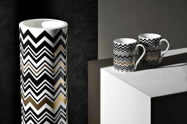 Kubek Missoni Home, z kolekcji Zig Zag Gold