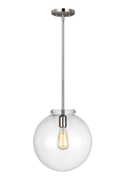 Lampa wisząca Kate One Light Sphere projektu Thomas O'Brien marki Visual Comfort