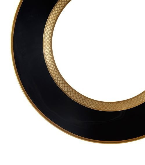 Zestaw sześciu talerzy deserowych Roberto Cavalli Home, z kolekcji Python (Black)