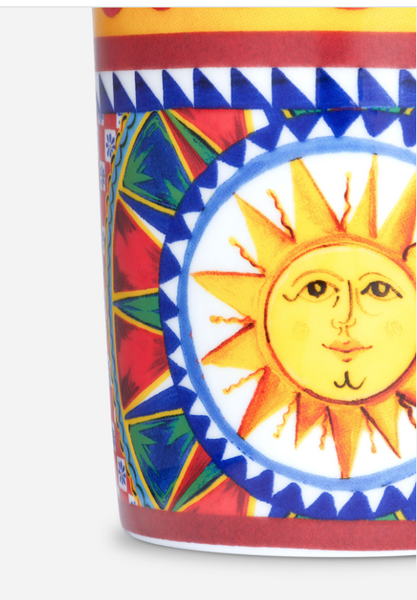 Szklanka porcelanowa na wodę Dolce&Gabbana, Carretto Siciliano