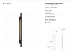 Kinkiet Kelly Wearstler Rousseau Large 