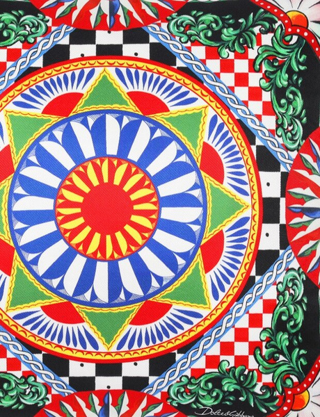 Dolce&Gabbana silk cushion, Carretto Siciliano