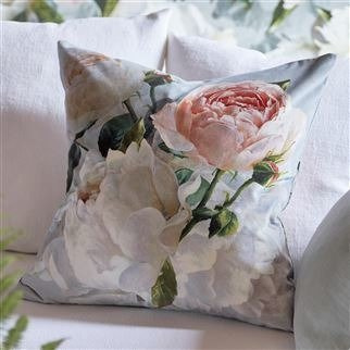 Designers Guild Peonia Grande Zinc decorative pillow
