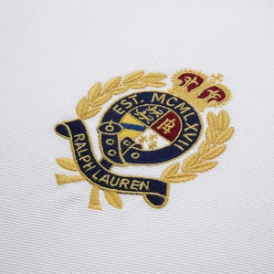 Ralph Lauren Home Crest Decorative Pillow (White)