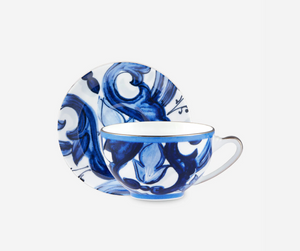 Filiżanka i spodek do cappuccino Dolce&Gabbana, Blu Mediterraneo