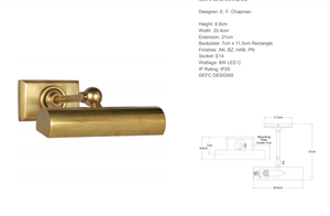 Maker's wall lamp by Chapman & Myers by Visual Comfort