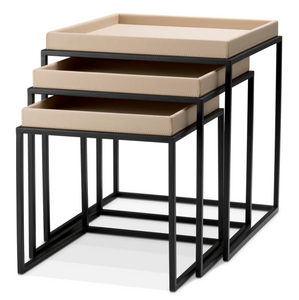 Set of three Léonard tables by Eichholtz