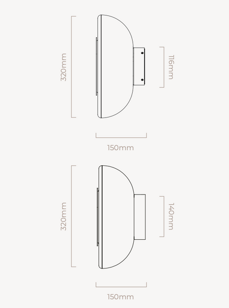 Pendulum wall lamp by CTO Lighting